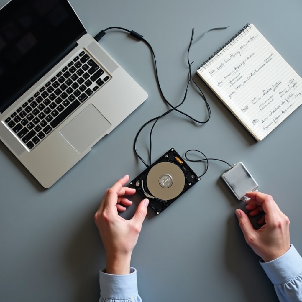 Processo di recupero dati da hard disk danneggiato