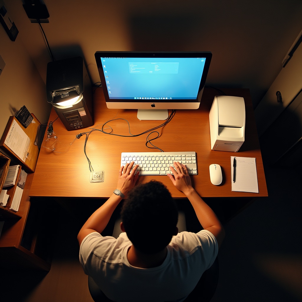 Postazione di lavoro per piccola attività commerciale